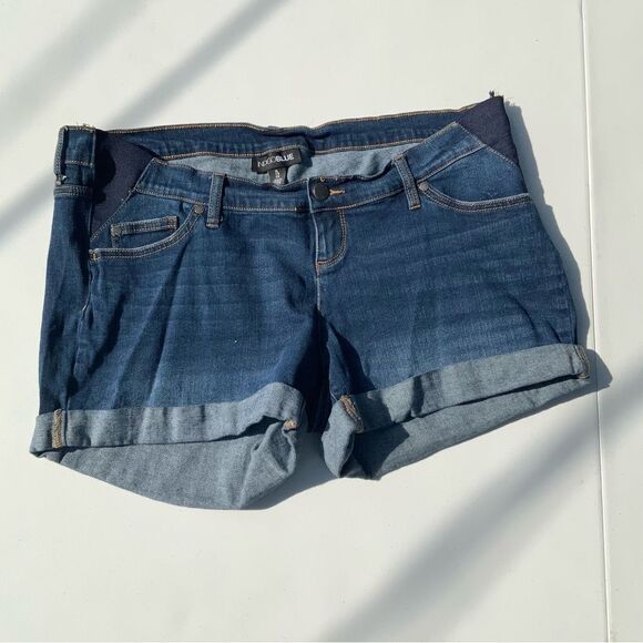 Indigo Blue Pants - Indigo Blue Dark Denim Jean Shorts
